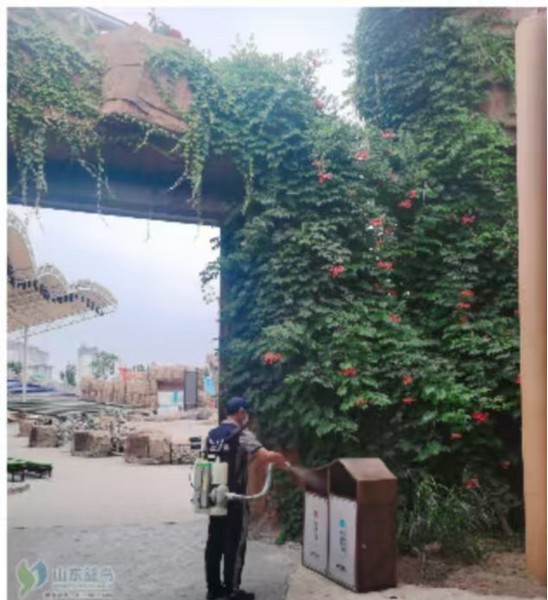 景区环卫点位专项消杀，遏制蚊虫病菌滋生
